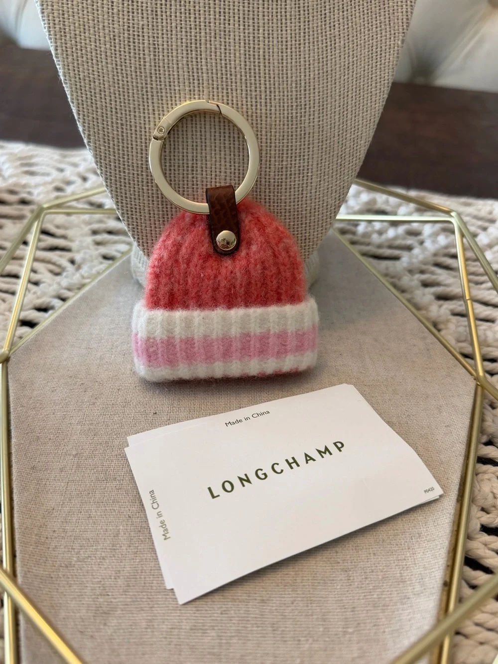 Longchamp Le Pliage Cacooning Beanie Bag Charm - New with Tags